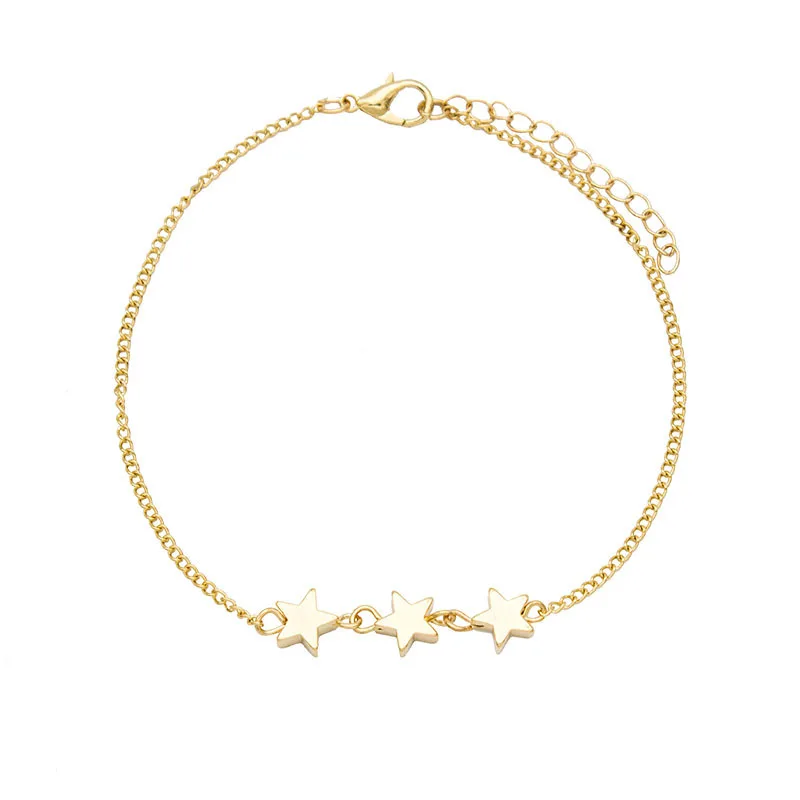 Браслеты на ногу женские в стиле бохо амулетные ювелирные украшения со звездой