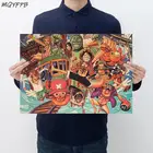 Аниме One Piece коллекция персонажей крафт-бумага Плакат Наклейка на стену Подарочное украшение товары для дома