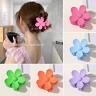 Заколки для волос женские, акриловые, с цветами, ярких цветов