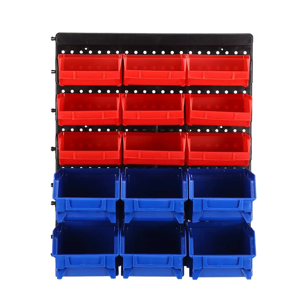 

30pcs Stacking Boxes Wall-mounted Shelf Box Storage Boxes Hardware Screw Shed Rack Storage System Garage Unit Organize Box Parts