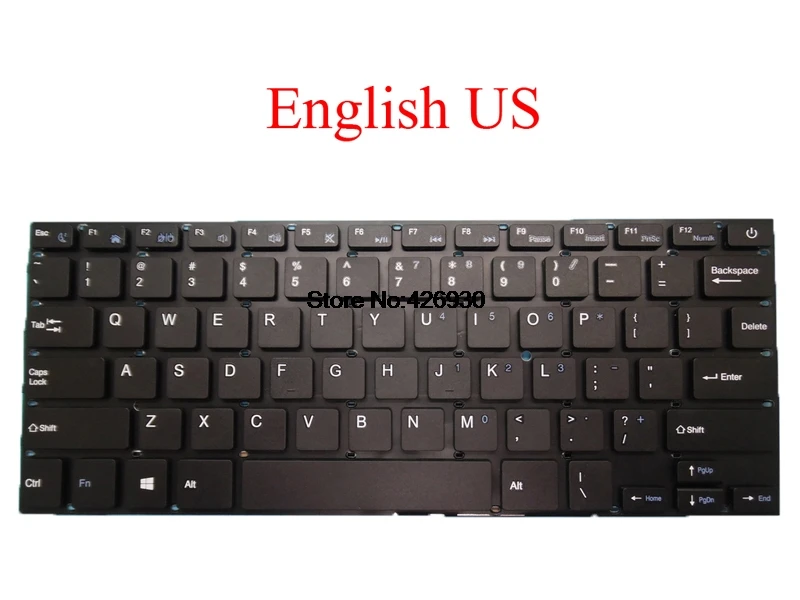 English US Ноутбук RU США Замена клавиатура для chuwi для LapBook 14,1 CWI533 английский США Россия RU новая - Цвет: English US