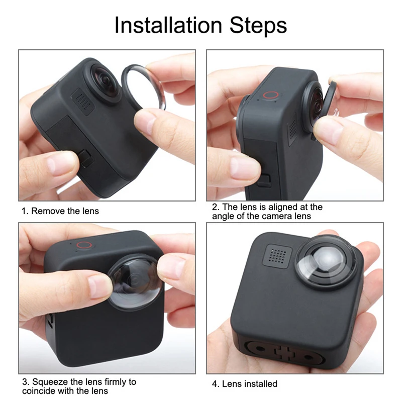 New 2 PCS Acrylic Protective Lens Cover for GoPro Max High Quality | Электроника