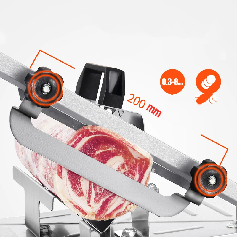 meat slicing machine alloy stainless steel household manual thickness adjustable meat and vegetables slicer kitchen tools gadget free global shipping