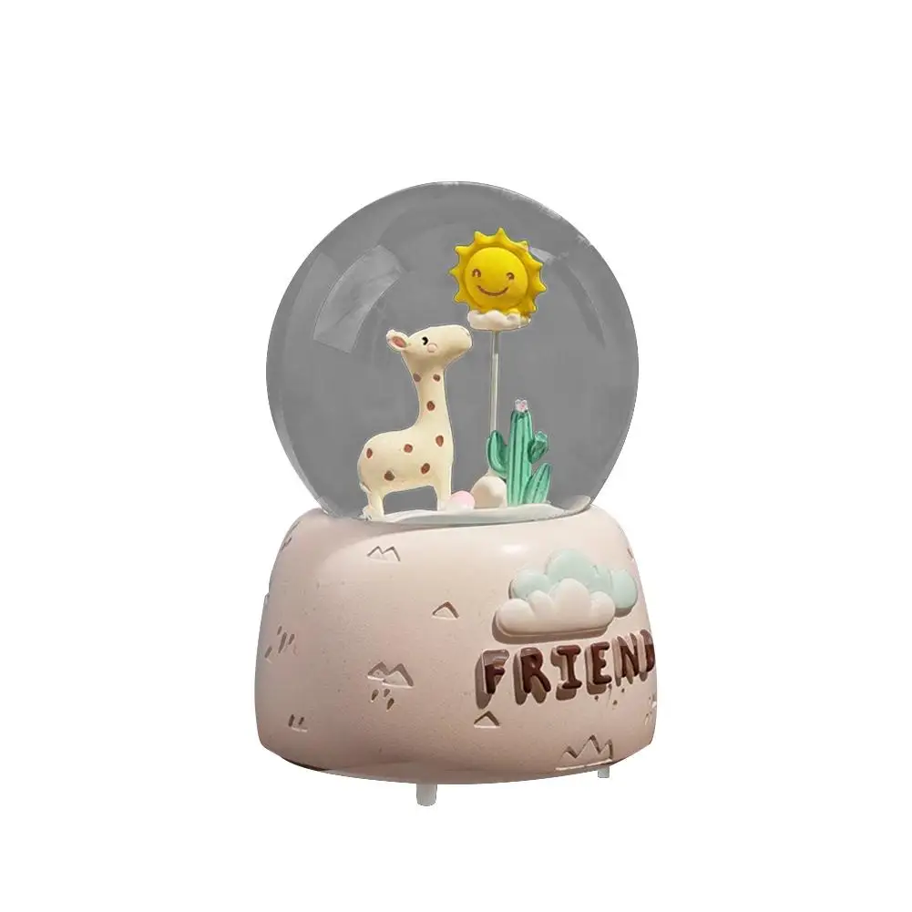 Инновационный INS олень солнце плавающий снег хрустальный шар музыкальная