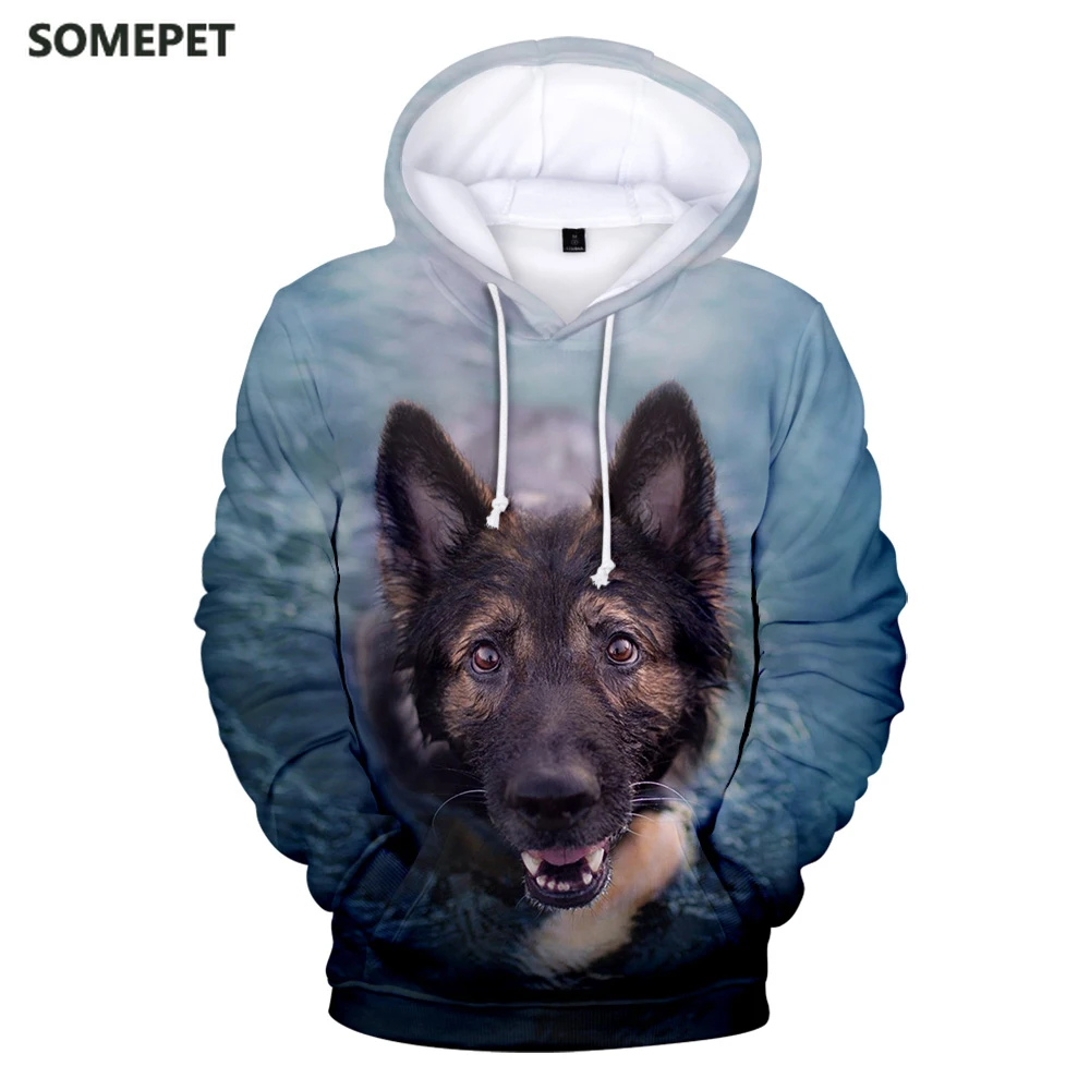 

New arrival german shepherd hoodies sweatshirt High Quality Pullover Dog lovers men/women Autumn Winter hoodies Sportswear
