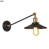 iwhd single arm vintage wall lamp bedroom up down loft industrial decor retro wall light sconce applique murale luminaria led