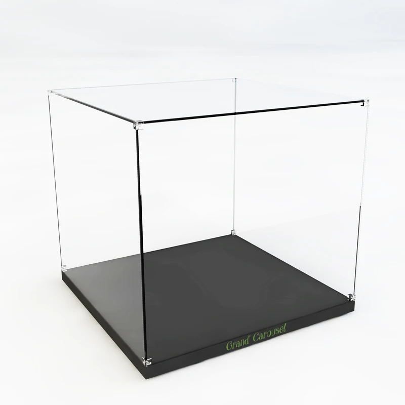 

Acrylic Display Case for Carousel Anime Amusement Park Scenes Dustproof Clear,Protect Building Blocks Toys Kid Gifts(No Blocks)
