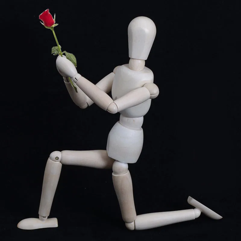 1 шт. деревянная подвеска для взрослых куклы блокировка головы шарнирная модель