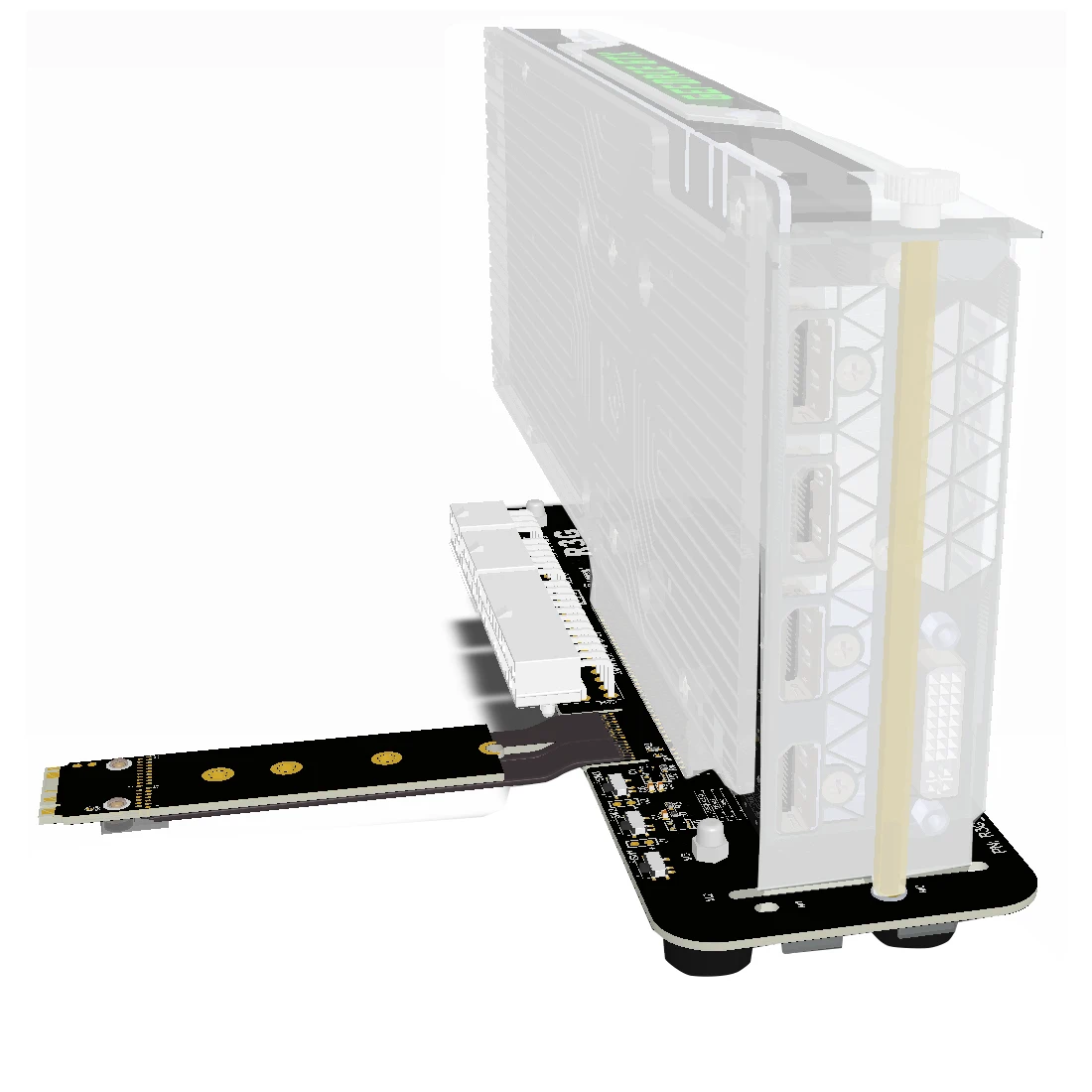 XT-XINTE R3G M.2 M-key PCIe3.0 x4 внешняя подставка для видеокарты с 6P на двойной 8P шнур питания