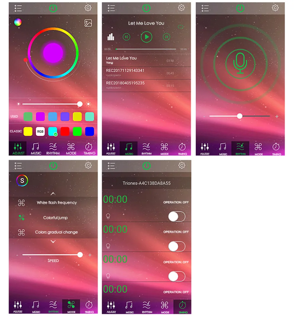 Bluetooth приложение usb Светодиодная лента водонепроницаемый RGB светодиодный