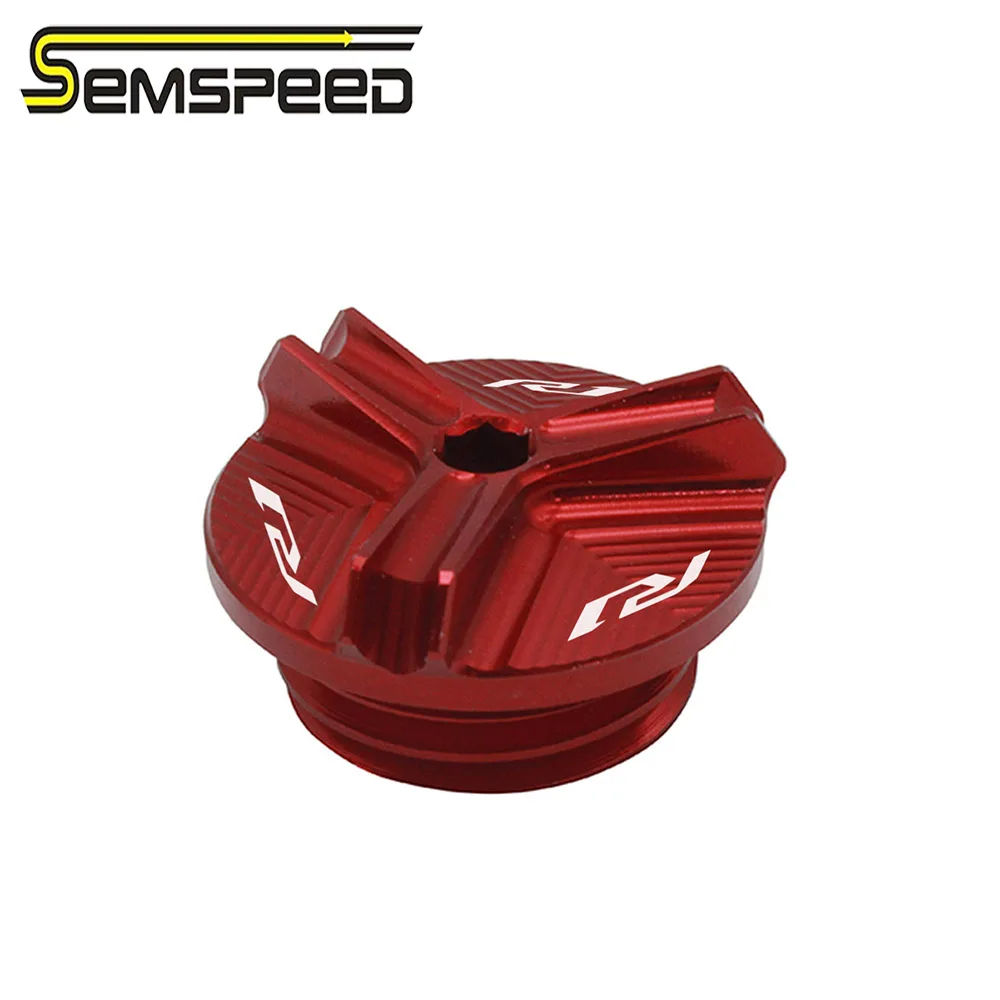 SEMSPEED Мотоцикл CNC масляный наполнитель колпачок штепсельная крышка для Yamaha R1 YZF YZFR1