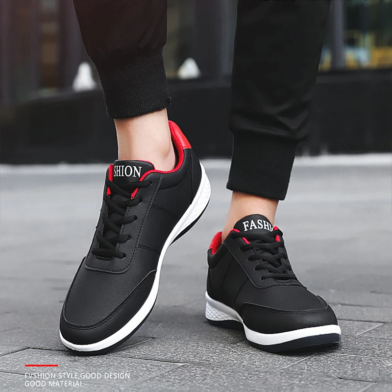 Кроссовки мужские кожаные удобная подиумная обувь для отдыха крутая Брендовая