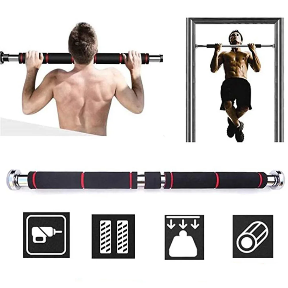 

200kg Adjustable Door Horizontal Bars Exercise Home Workout Gym Chin Up Pull Up Training Bar Sport Fitness Equipments