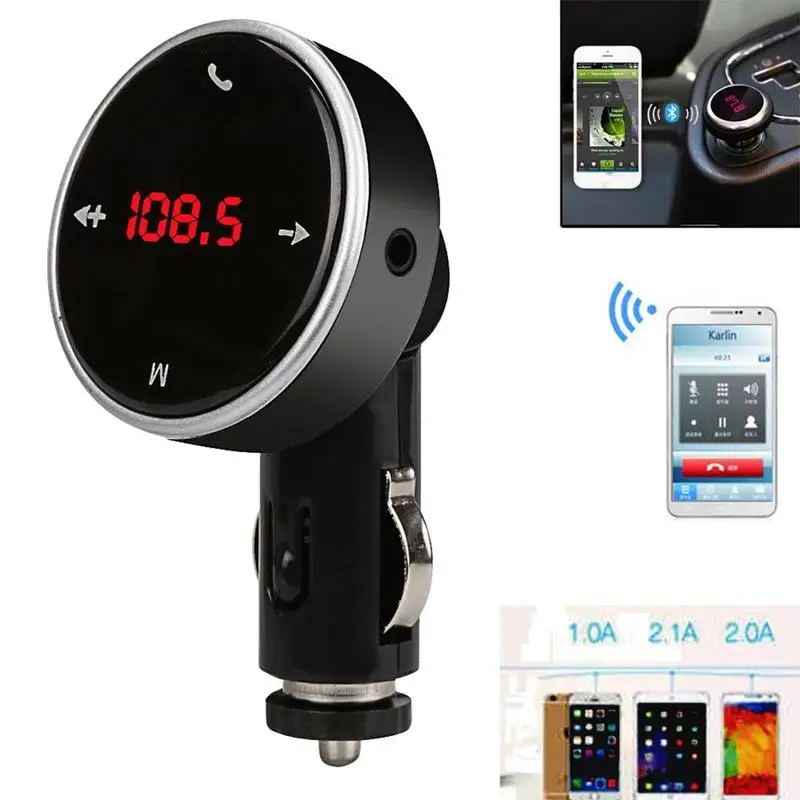 

Black FM Transmitter Wireless Bluetooth LCD MP3 Player Car Kit SD MMC USB Modulator Auto GPS Radio