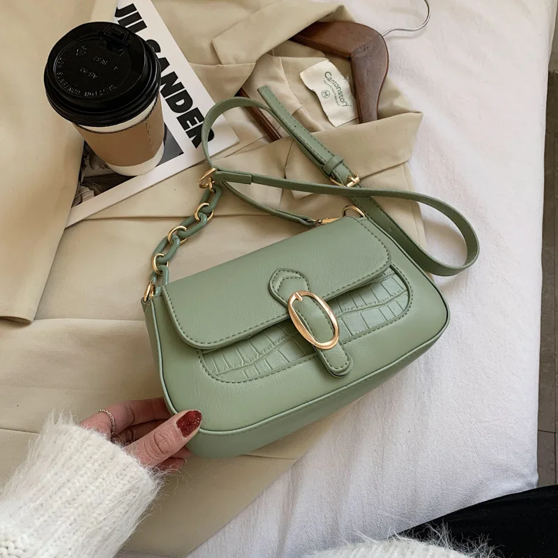 

Womens Handbags Version Simple Small 2021 New Women's Winter Popular Versatile Armpit Bag Fashion Chain Shoulder Purses