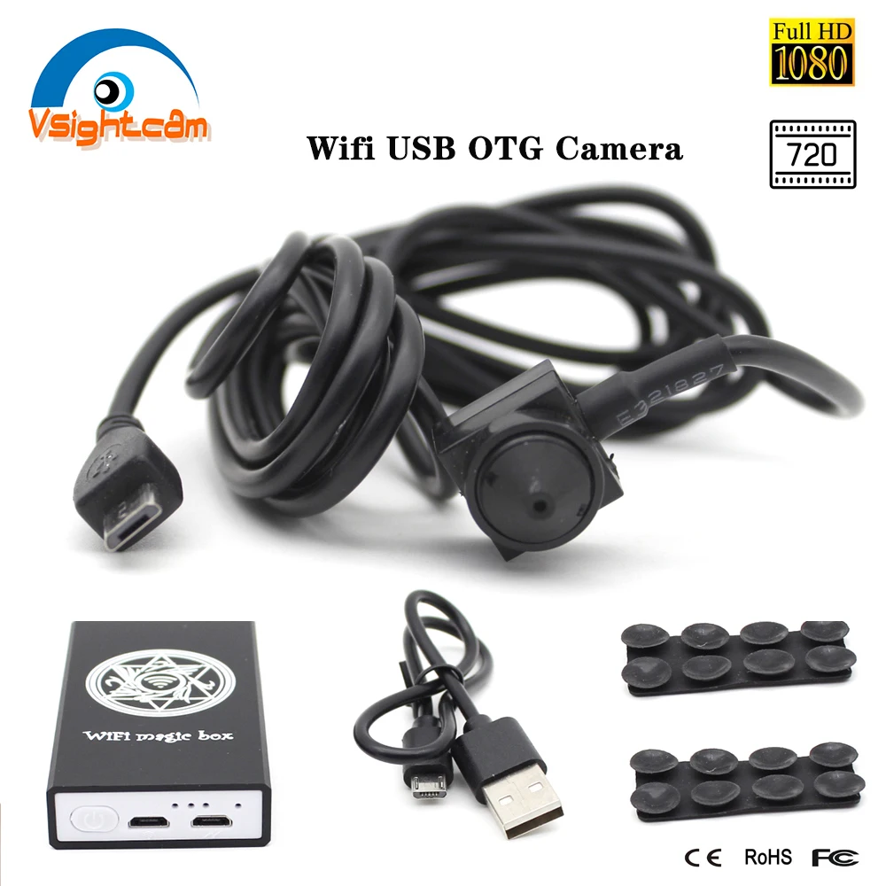 1 МП 2 Мп USB OTG камера Wifi Волшебная коробка в батарее Android 15*15 мм мини микро