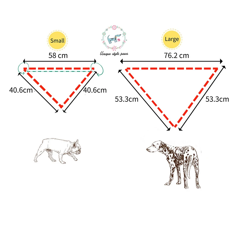 2 Pcs Unique Style Paws Dog Cat Bandana Accesseries Pet Product Gift for Bandage Collar Camouflage Flag | Дом и сад