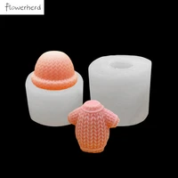 3d hat sweater scented candle silicone mold handmade diy resin mold soap candle molds for candle making cake decorating tools