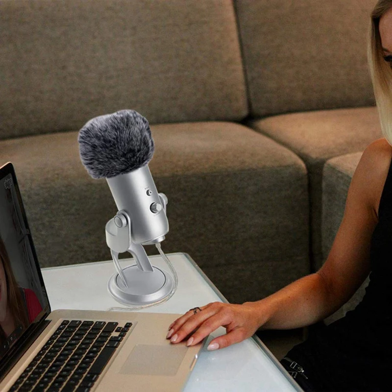 Меховой фильтр для ветрового стекла Blue Yeti Pro конденсаторный Usb-микрофон |