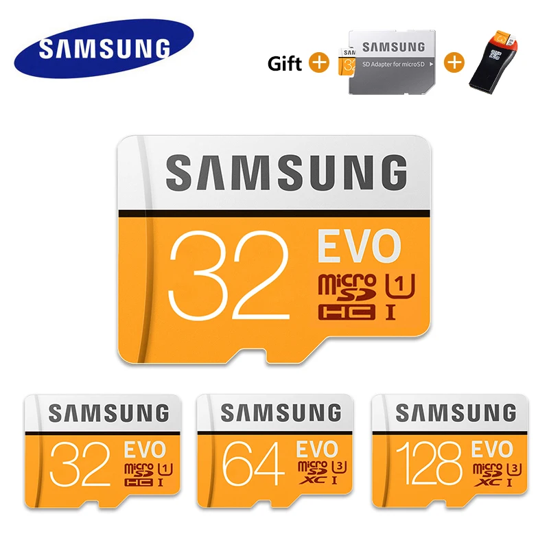 SAMSUNG EVO+ Micro SD 32G SDHC класс 10 карта памяти C10 UHS-I TF/SD карты транс флэш SDXC 64 Гб 128 ГБ картао де Мемория