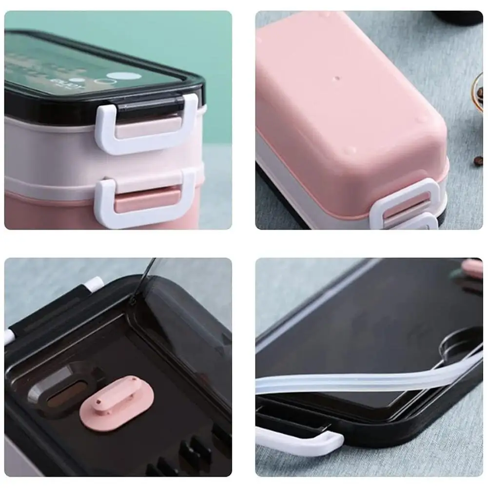 Новый 304 стальной 2 слойный Ланч бокс Bento школьный детский офисный с подогревом