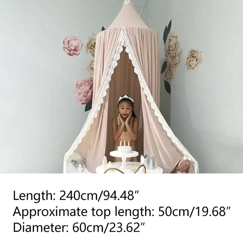 Кружевная детская кроватка балдахин накидка на кровать москитная сетка