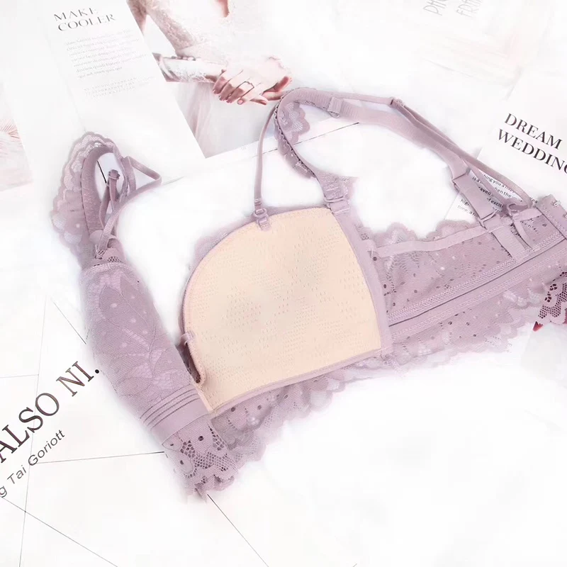 Japanese style thin soft cup lace young ladies lingerie sets small comfortable intimates women sexy underwear sleepwear cross | Женская