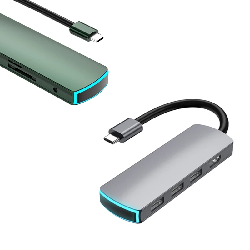 6 в 1 USB C концентратор мульти HDMI 3 0 Кардер ридер адаптер сплиттер для Pro Air док