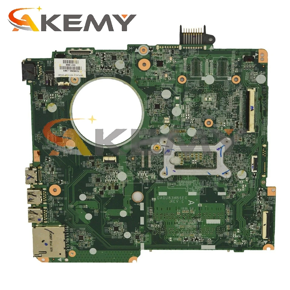 

732086-501 732086-601 For HP Pavilion 15-N I5-4200U Laptop Motherboard DA0U83MB6E0 SR170 DDR3 Notebook Mainboard