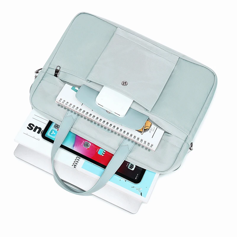 Fashion Office Women Laptop Briefcase Computer Bag Business Document Organizer Ipad Tote Ladies Handbag Messenger Purse Strap