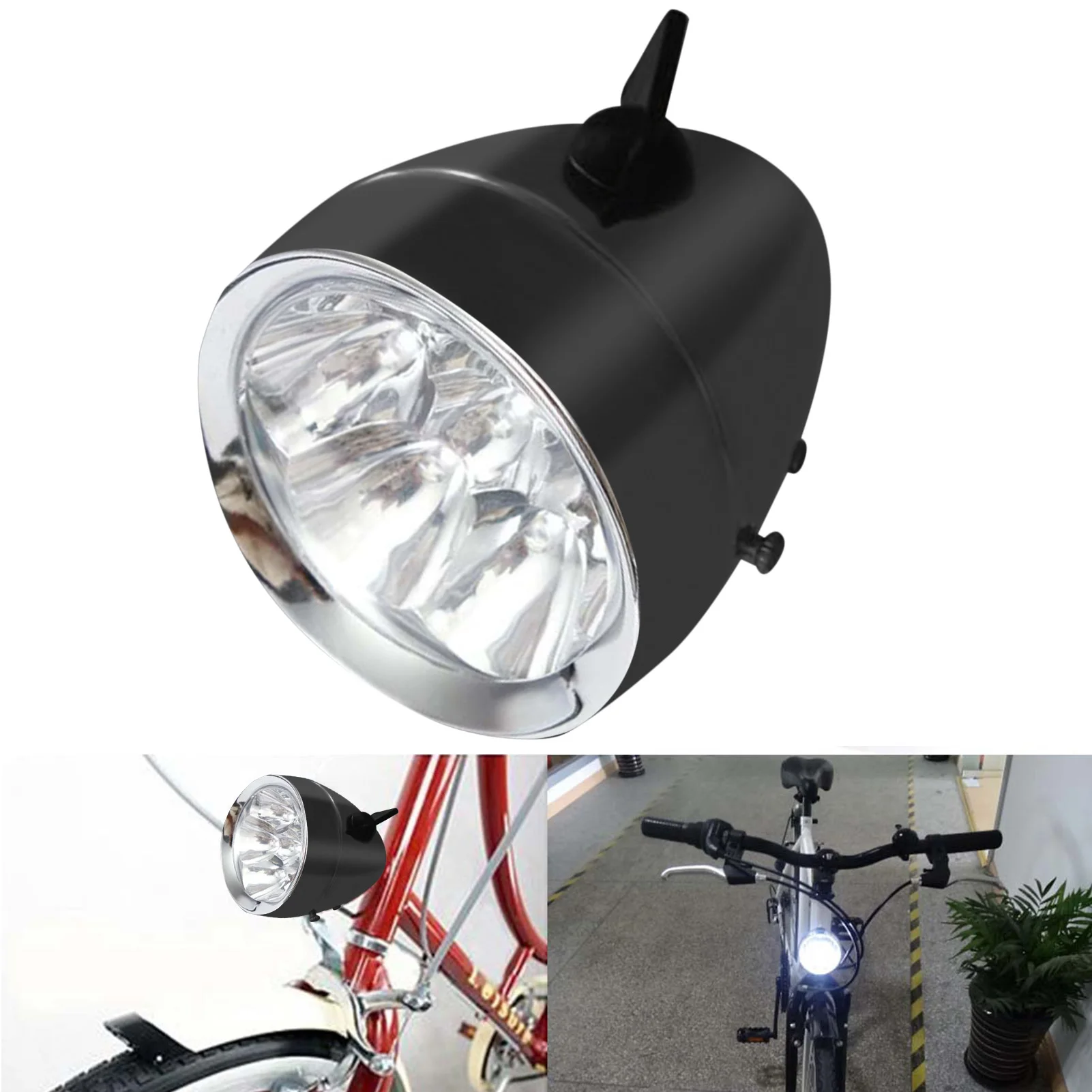 

Retro Bright Classical Cool Bicycle Headlight Vintage Design Bike Metal Case