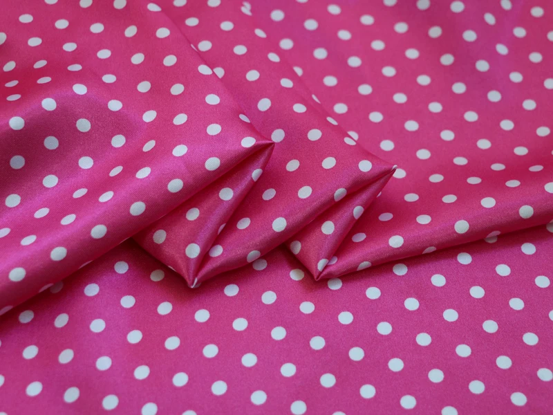 Per Meter, niedliches Polka-Dots-Material, Satin, Charmeuse, weicher Mantel, Futter, Schal, DIY-Stoff – Detail 40