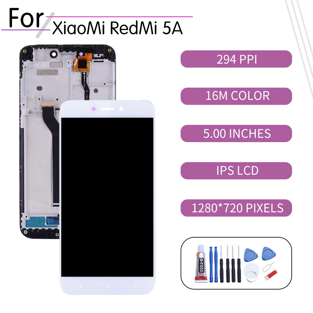 

Original For Xiaomi Redmi 5A LCD Touch Screen Digitizer Assembly For Xiaomi Redmi 5A Display with Frame Replacement MCI3B MCG3B