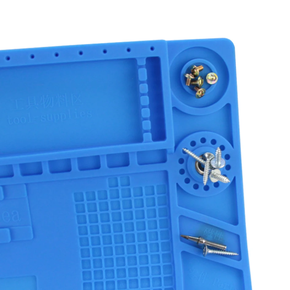 S-110 120/B 130/+ 140 150 160/A/C 170 180A1 Heat Resistant Repair Magnetic Silicone Pad Maintenance Platform Desk Mat 100pcs/lot |