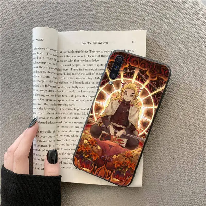 

Kyojuro Rengoku anime Demon Slayer Phone Case For Samsung galaxy S 9 10 20 A 10 21 30 31 40 50 51 71 s note 20 j 4 2018 plus