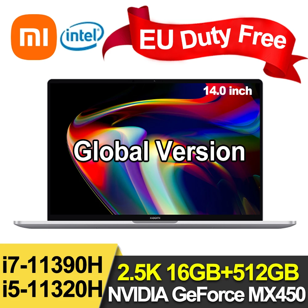 Ноутбук Xiaomi Laptop Pro 14 расширенный выпуск дисплей 2 5 K 14-дюймовый 11-дюймовый