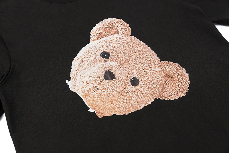 

Palm angels Trendy fashion all-match simple cute bear print T-shirt
