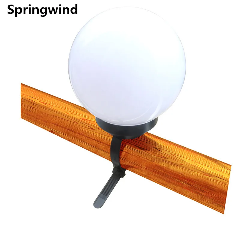 Весенний ветер 4 шт сферические ремни украшения светодиодные солнечные огни