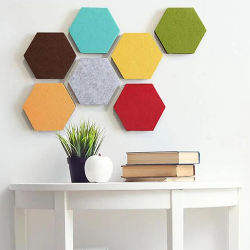 10 шт. фетровая шестиугольная доска с буквенным сообщением фото дисплей сделай