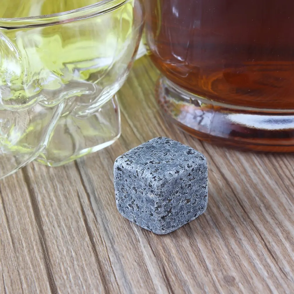 1pc Natural Whiskey Cooling Stones Sipping Ice Cube Whisky Stone Rock Cooler Wedding Gift Favor Christmas Bar Accessories | Дом и сад