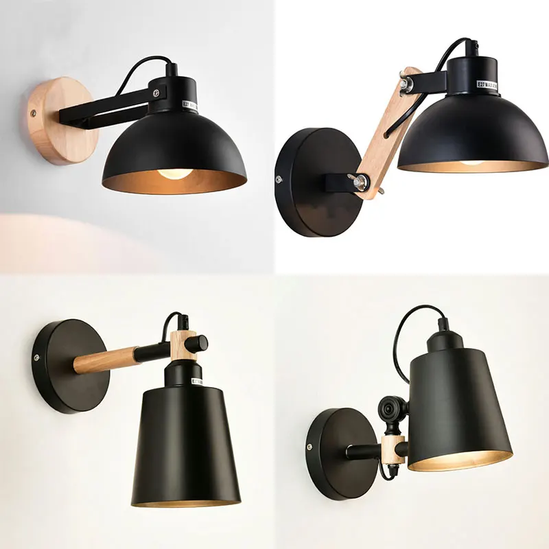 Creative Kitchen Aisle LED Wall Light Fixtures Wood Folding Lamp Sconce Dining Living Room Bedroom Foyer Home Lighting | Освещение