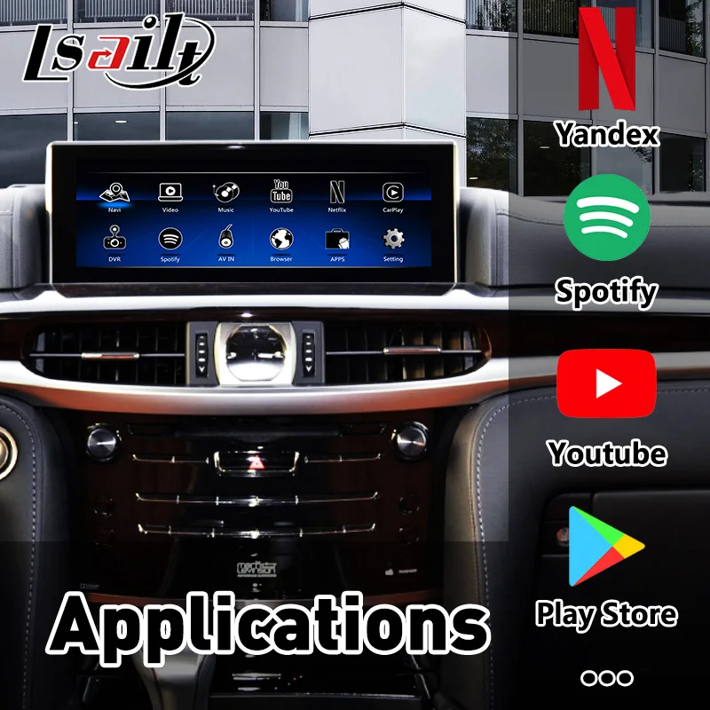 PX6 4 Гб Lsailt CarPlay/Интерфейс Android для Lexus LX 2013 2021 с GPS навигацией Netflix YouTube Waze LX460d LX570|GPS
