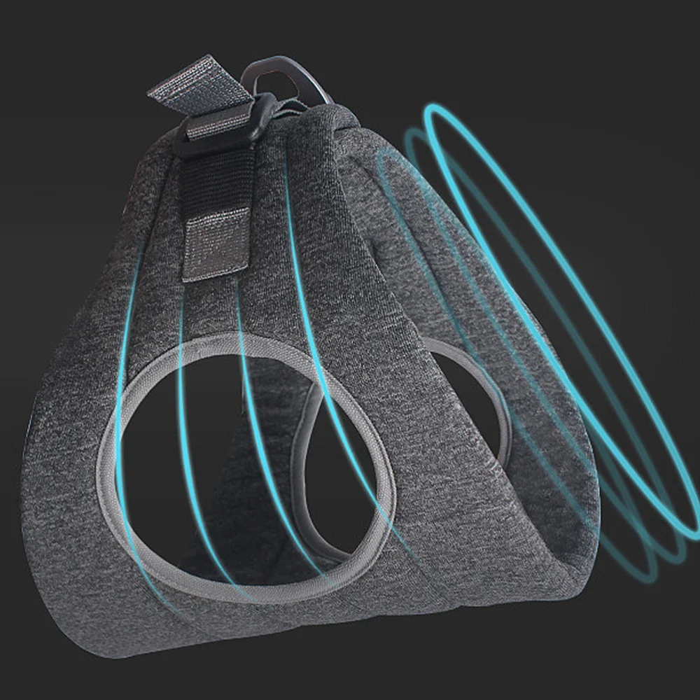 

Small Dog Harness Chest Strap Wrap Harness Adjustable Portable Buckle Hook and Loop Vest for Outdoor Puppy Walking (Grey, Size X