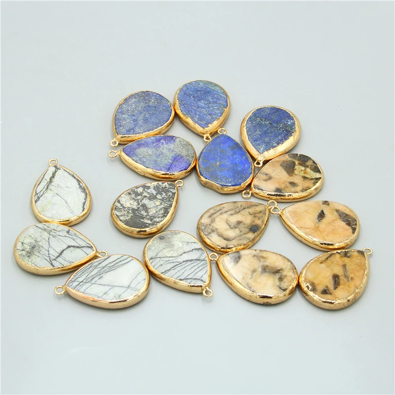 Оптовая продажа подвеска в форме капли воды из натурального агата друза