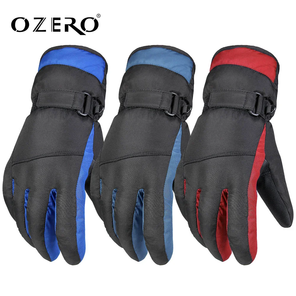 OZERO Men Women Ski Gloves Ultralight Waterproof Winter Warm Gloves Snowboard Gloves Motorcycle Riding Snow waterproof gloves