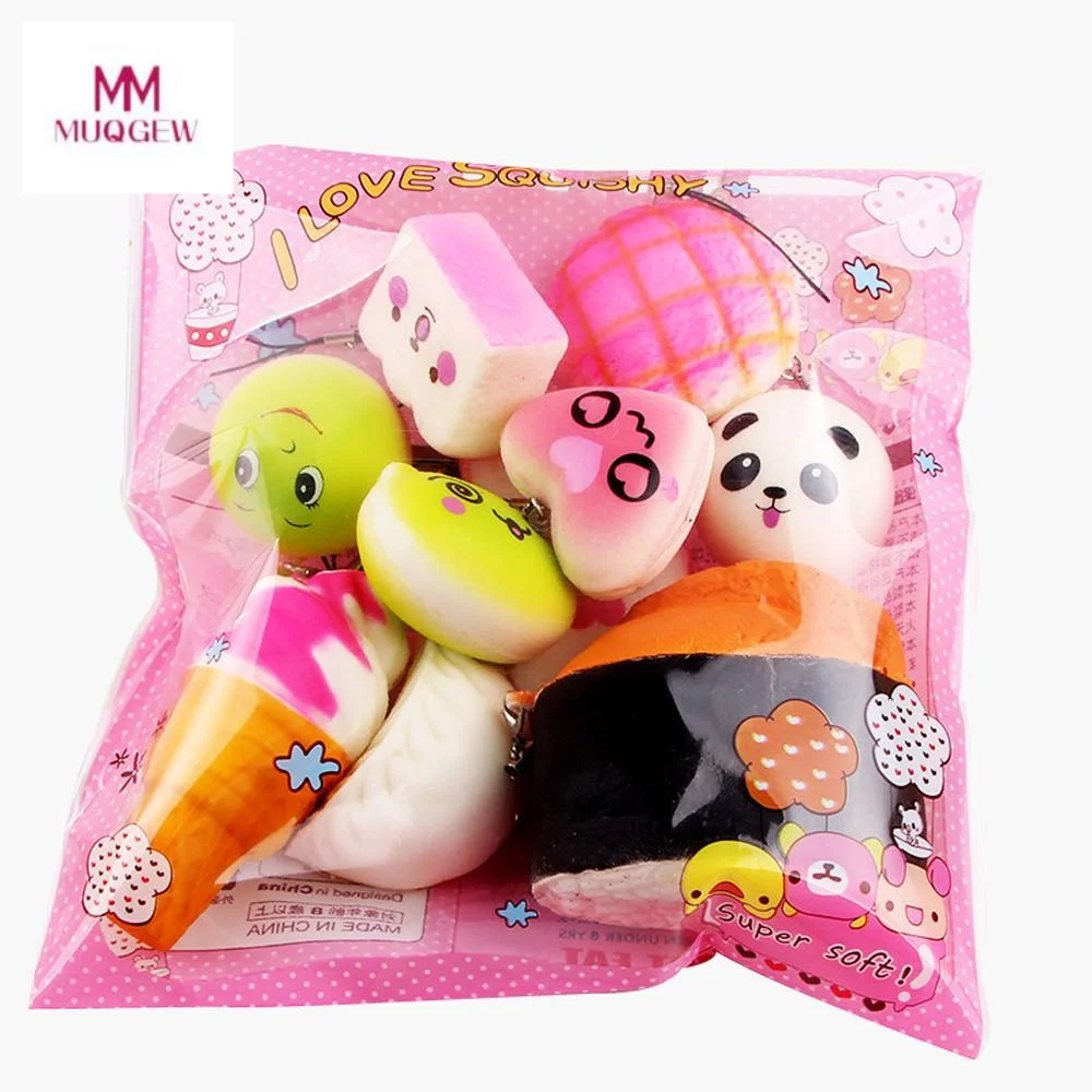Новинка 15 шт. мягкий слайм среднего размера игрушки для хлеба ключи почтовый
