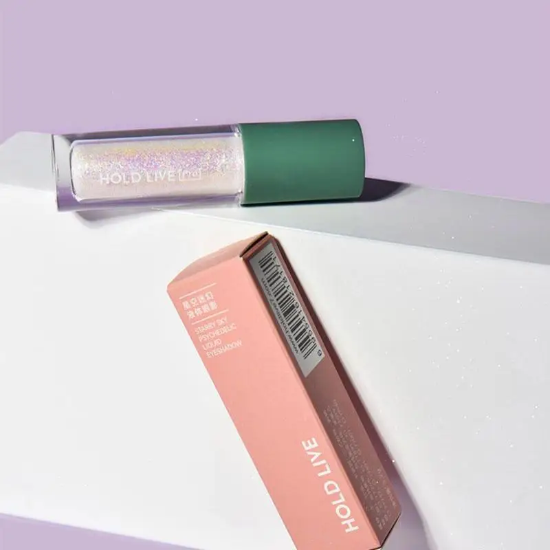 

Portable White Pearly Sequins Brighten Tears Starry Sky Liquid Eyeshadow Makeup Waterproof Gloss Liquid Eyeliner