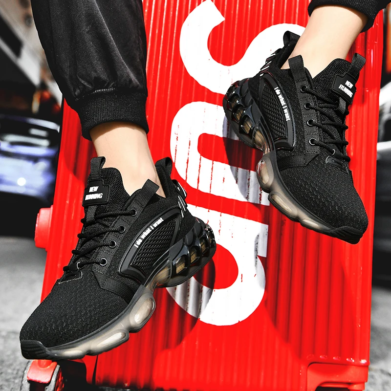 

Men's casual shoes plus velvet mesh outdoor sports shoes air cushion shoes flat shoes training running shoes