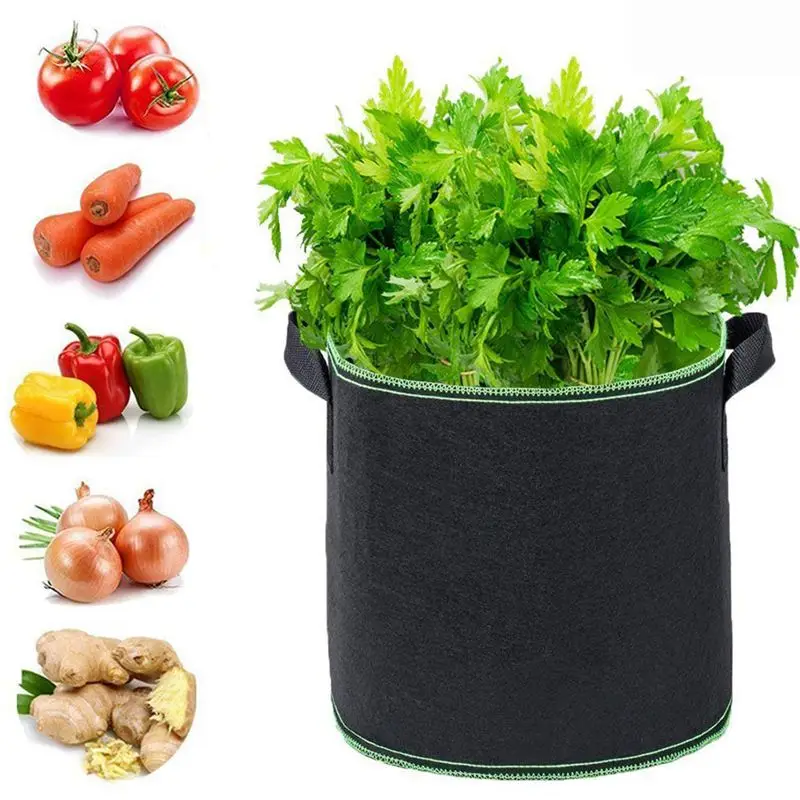 5 штук в партии Мини садовые цветы и растения растут мешки для картофеля моркови