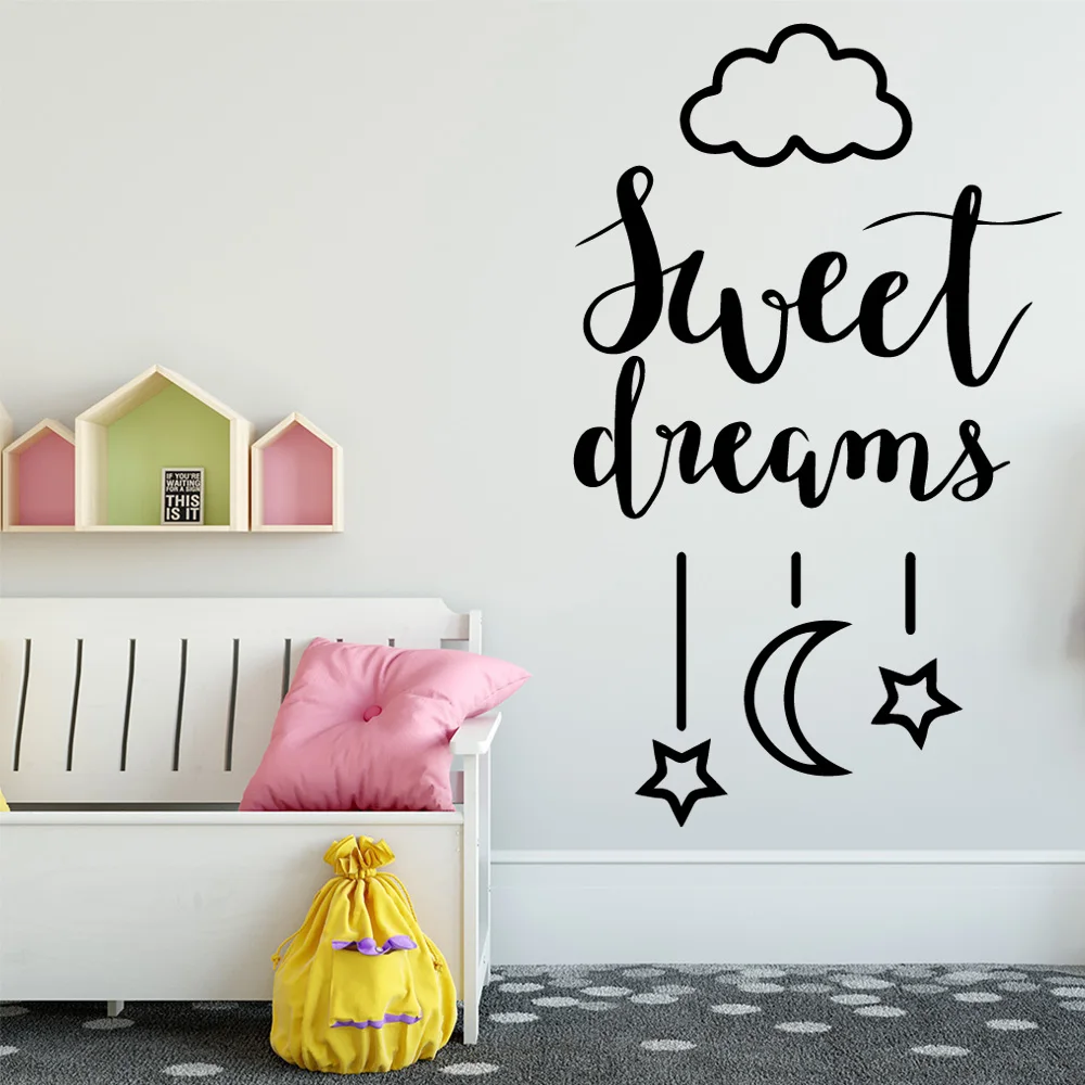 Лидер продаж художественная наклейка sweet dreams водонепроницаемые наклейки на